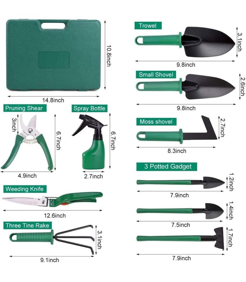 Kit De Herramienta De Jardineria 10 Piezas-1