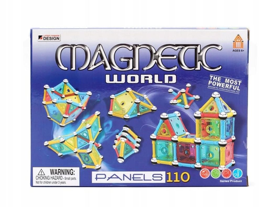 Juego De Bloques Magnéticos 110 Piezas-0