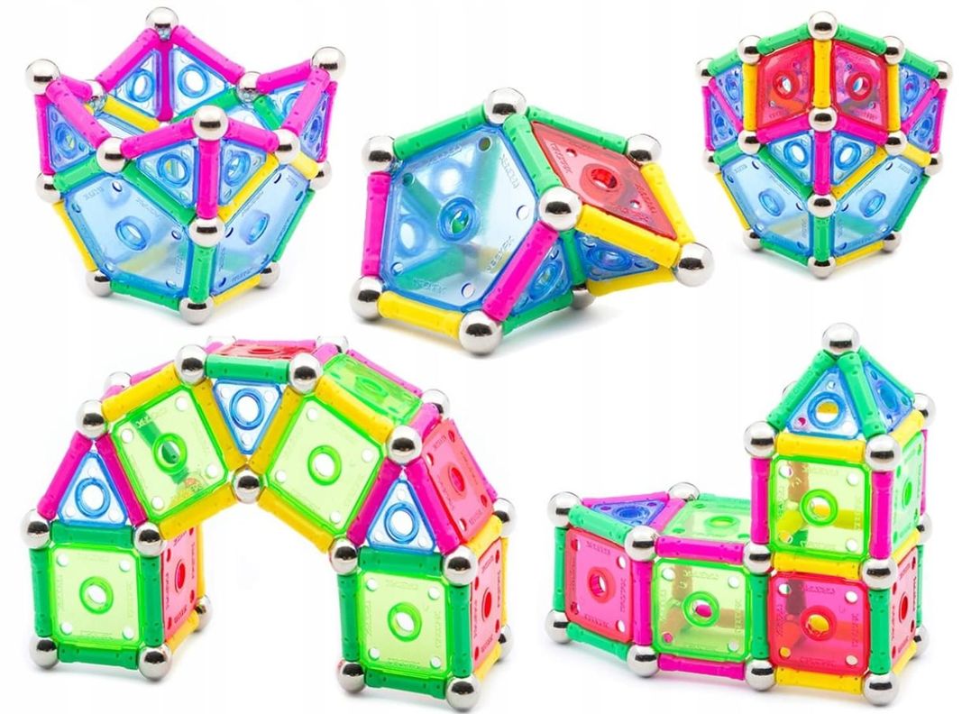 Juego De Bloques Magnéticos 110 Piezas-1