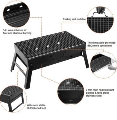 Mini Parrilla Asador Portatil Plegable Camping-1