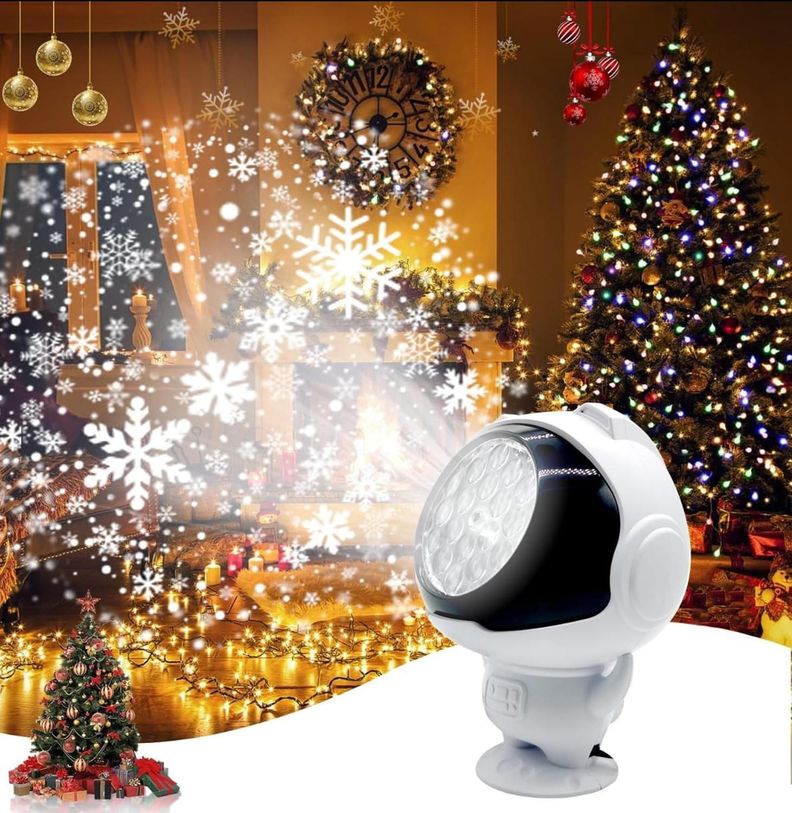 Proyector Astronauta De Luces Navideñas-3