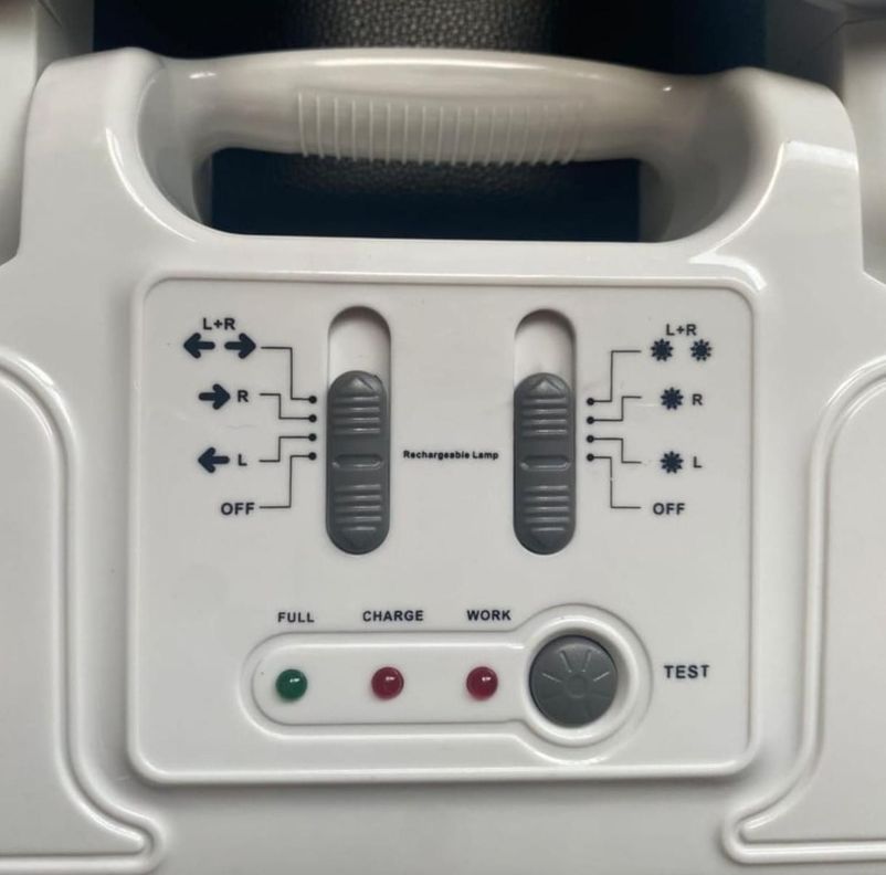 Lampara De Emergencia Recargable Con 2 Focos-2