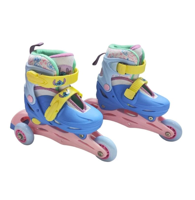 Patines Disney Stitch 3 Ruedas Talla S-0