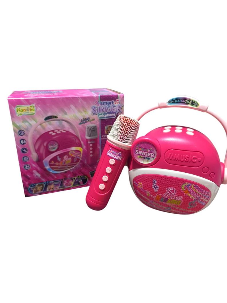 NEW.VANA Parlante Altavoz Con Microfono Para Niña Rosa