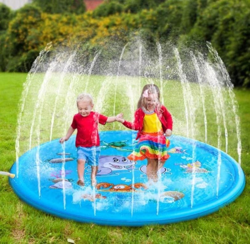 Alfombra Lanza Agua Piscina Niños 170CM-1