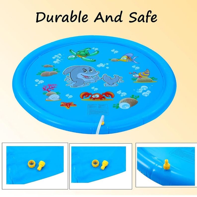 Alfombra Lanza Agua Piscina Niños 170CM-3