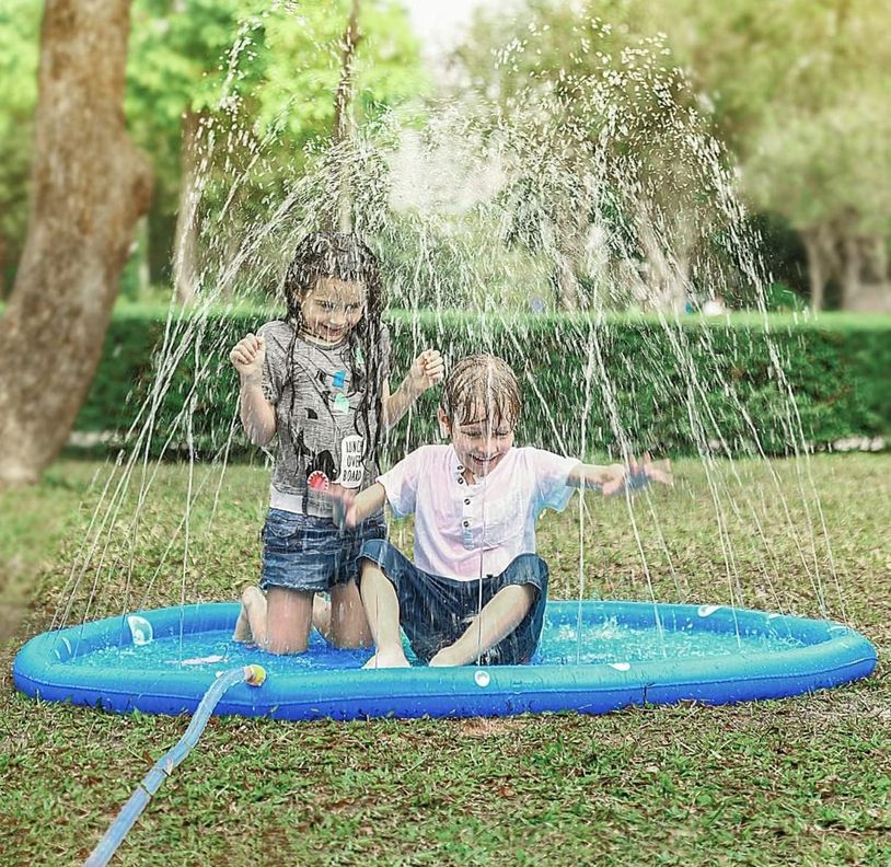 Alfombra Lanza Agua Piscina Niños 170CM-4