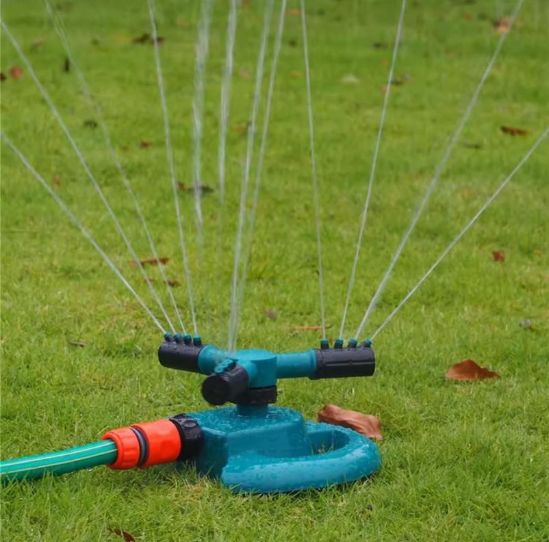 Aspersor Para Riego De Jardín Giratorio Automático-2