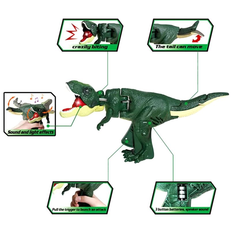 Dinosaurio De Juguete Con Movimientos De Cabeza-2