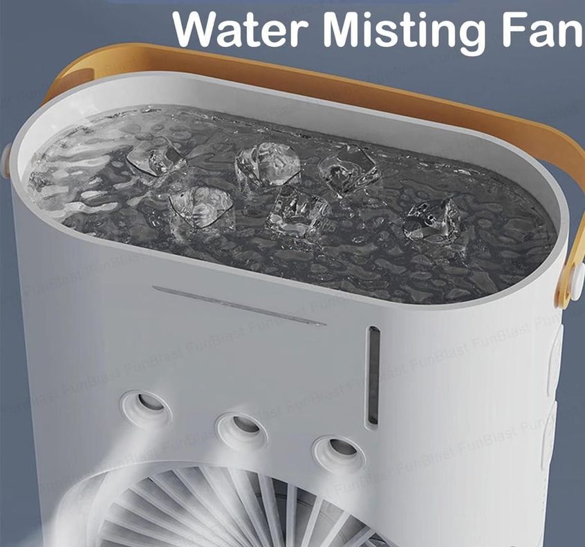 Ventilador Doble Con Humificador De Aire-2