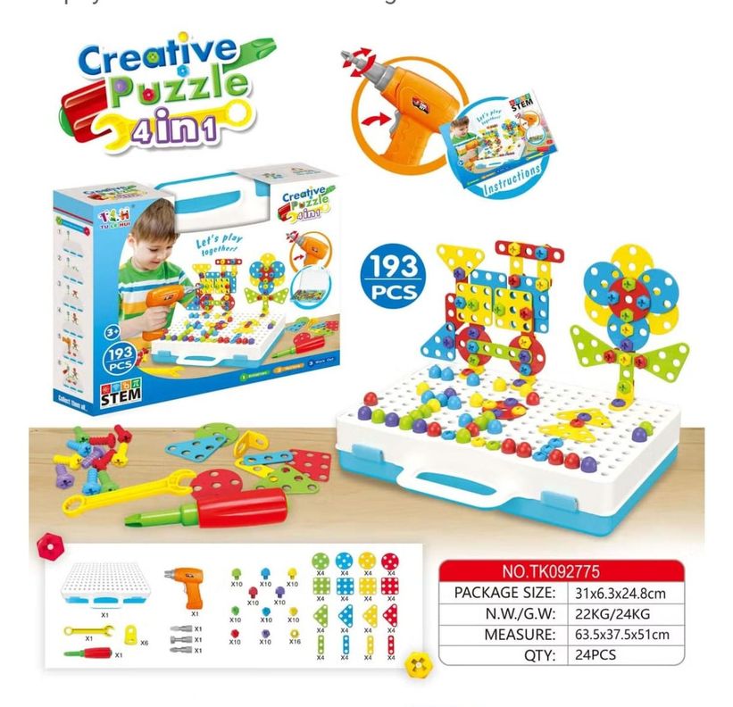 Maleta Interactiva De Herramientas Para Niños 193 Piezas-0