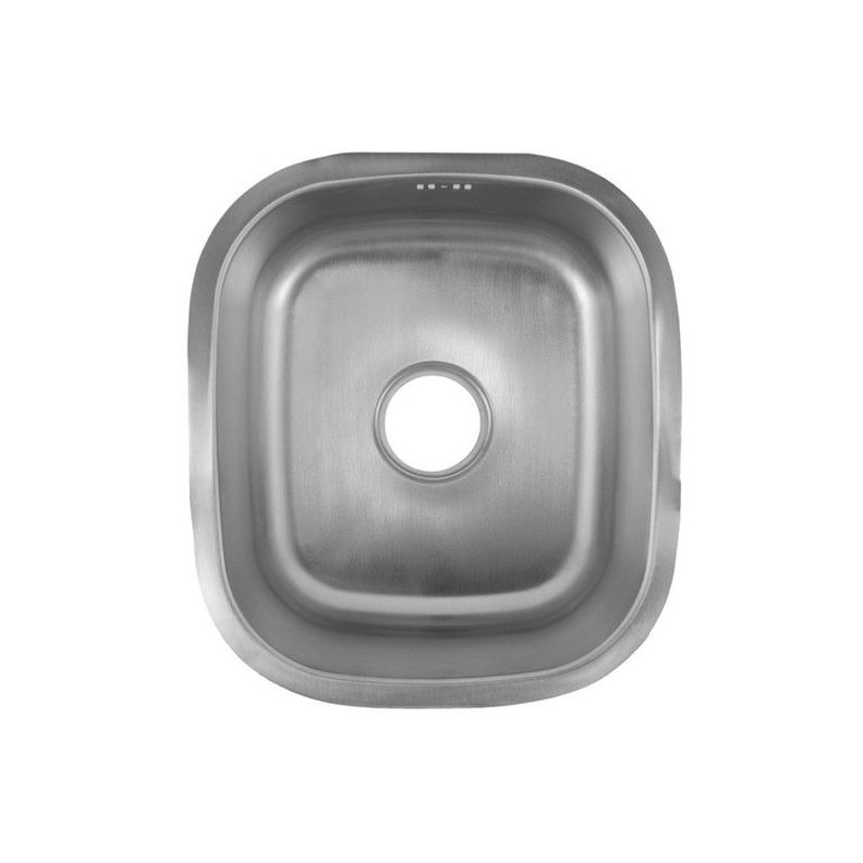 Lavaplatos Dekora 43X39cm Plata Bajo cubierta-0