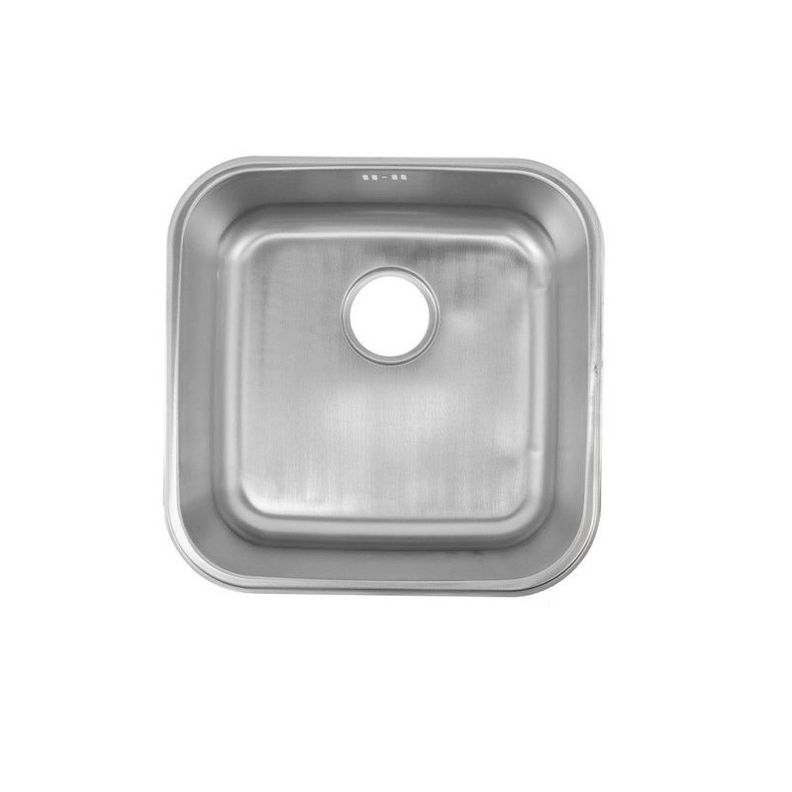 Lavaplatos Dekora 43X43cm Plata Bajo cubierta-0