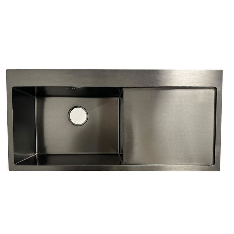 Lavaplatos Dekora Deluxe  95x45cm Negro con Secador Derecho-0