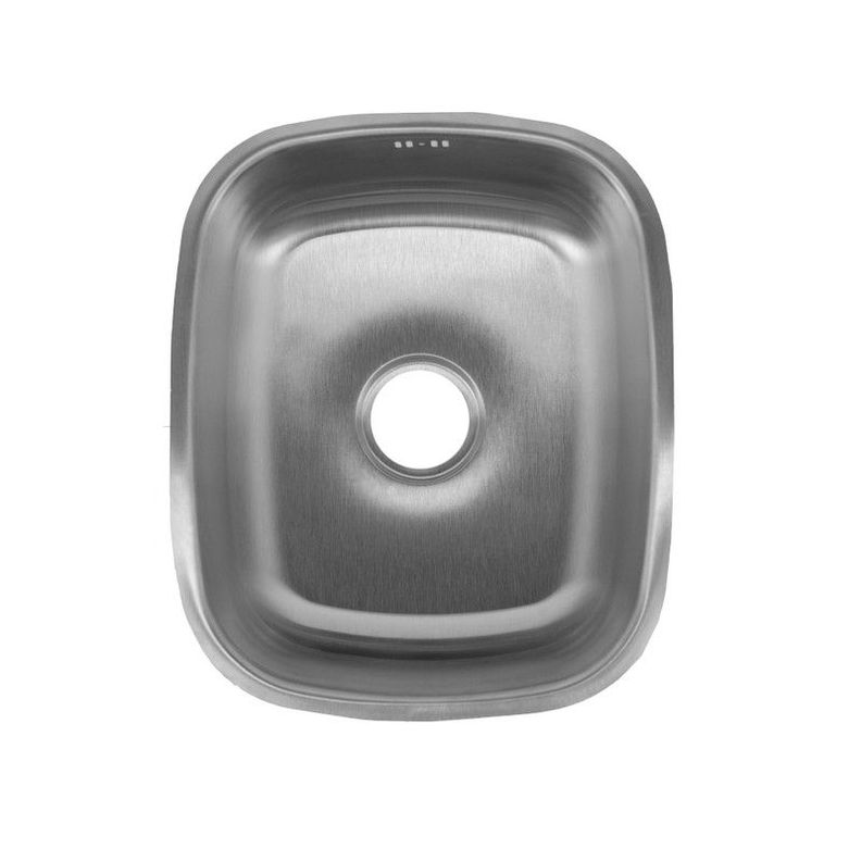 Lavaplatos Dekora 49X39cm Plata Bajo cubierta-0