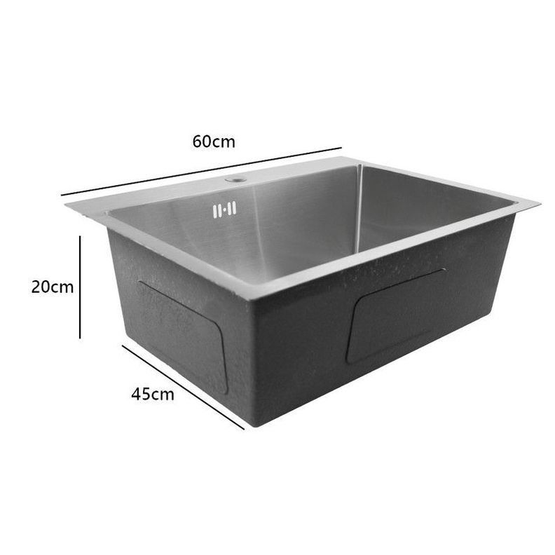 Lavaplatos Dekora 60x45cm 2mm Plata-5