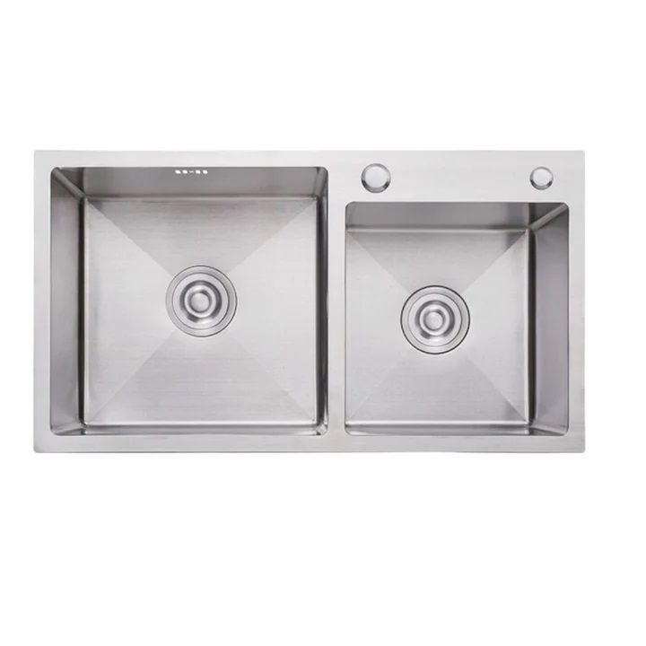 Lavaplatos Dekora Doble Deluxe 78x43cm 2mm Plata-0