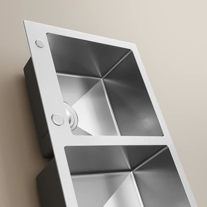 Lavaplatos Dekora Doble Deluxe 78x43cm 2mm Plata-1