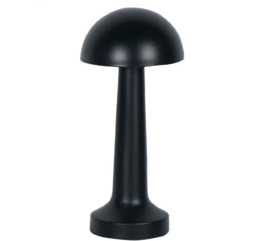LAMPARA TOUCH HONGO RECARGABLE NEGRO - Dekora-0