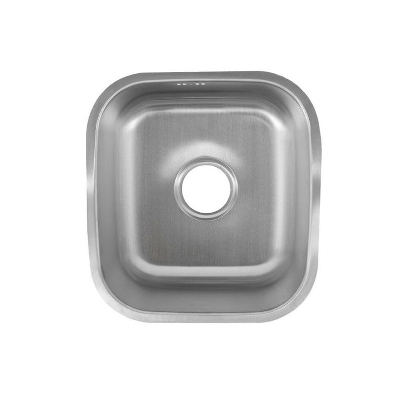 Lavaplatos Dekora 39x36cm Plata Bajo cubierta-0