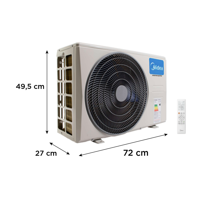 Split muro Midea Breezeless12K 12,000 Btuh Inverter-5