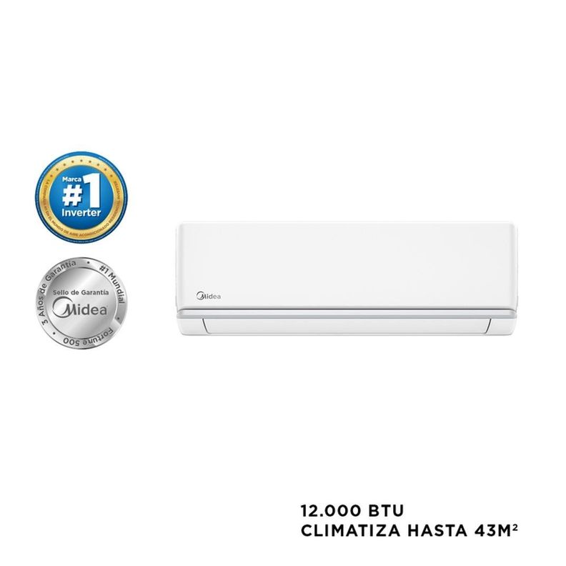 Aire Acondicionado Midea Split muro Xtra 12000 BTUH-1