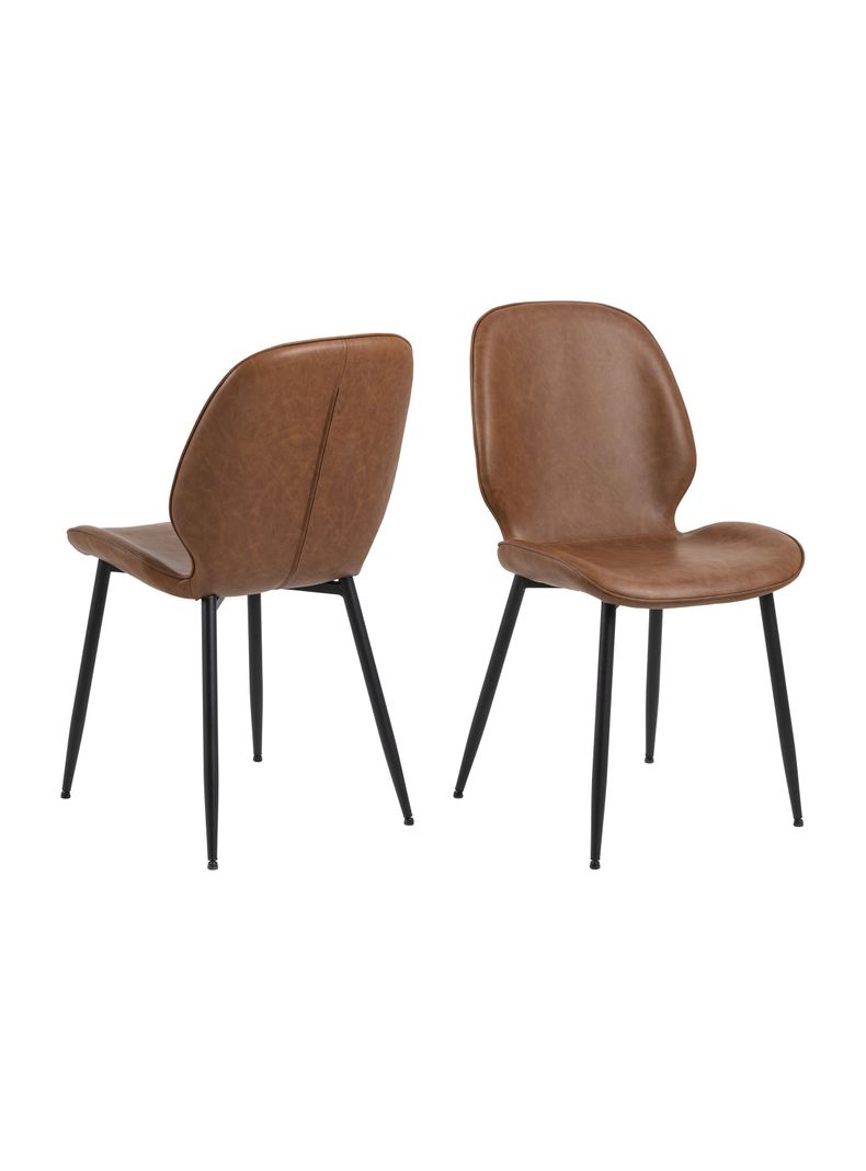 Silla de Comedor Lotta Café Set De 2 Unidades-0