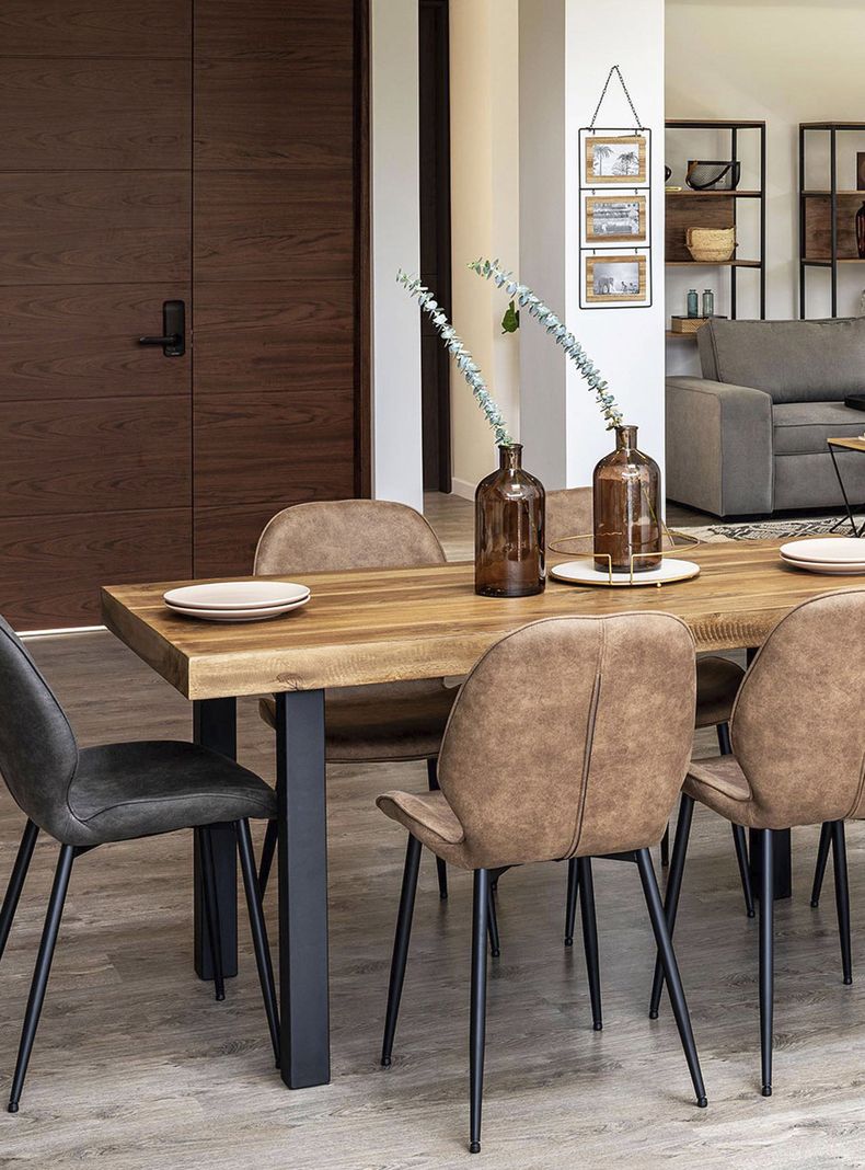 Silla de Comedor Lotta Café Set De 2 Unidades-3