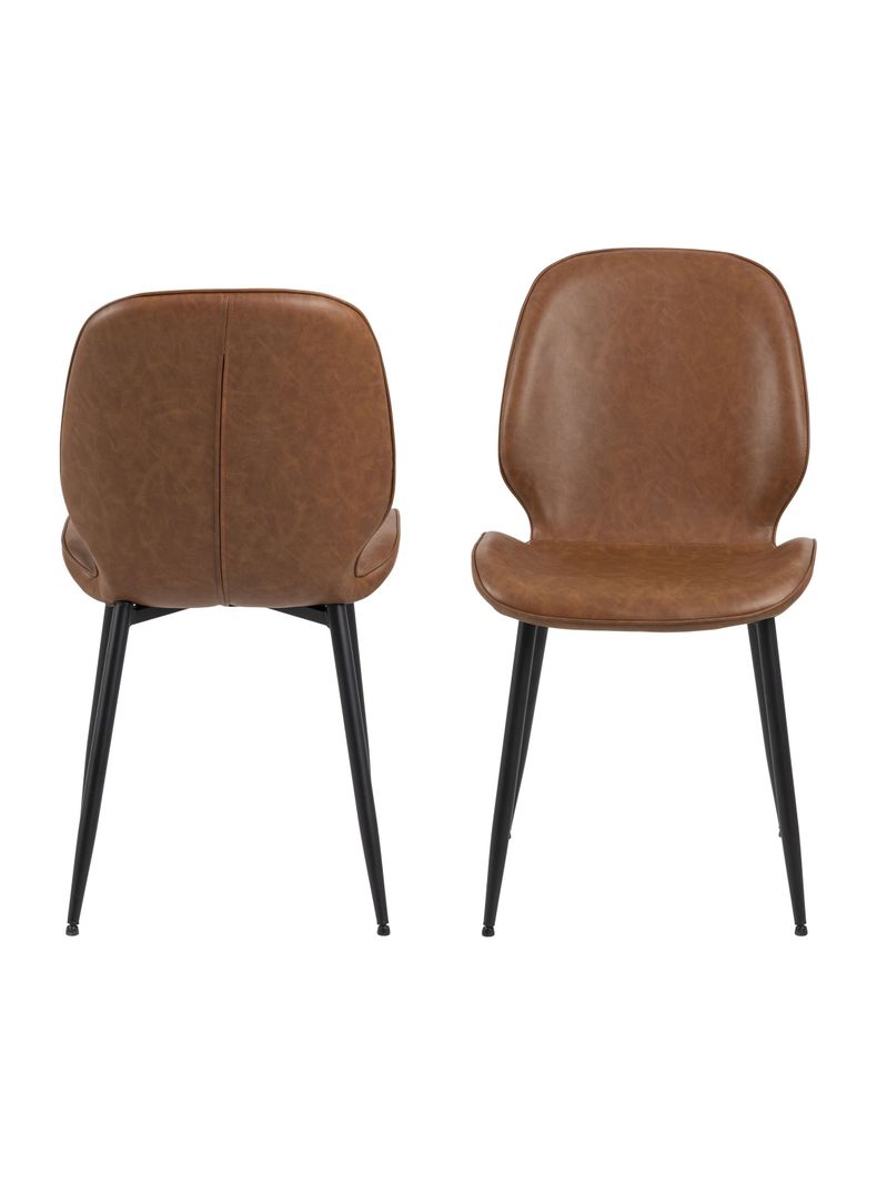 Silla de Comedor Lotta Café Set De 2 Unidades-6