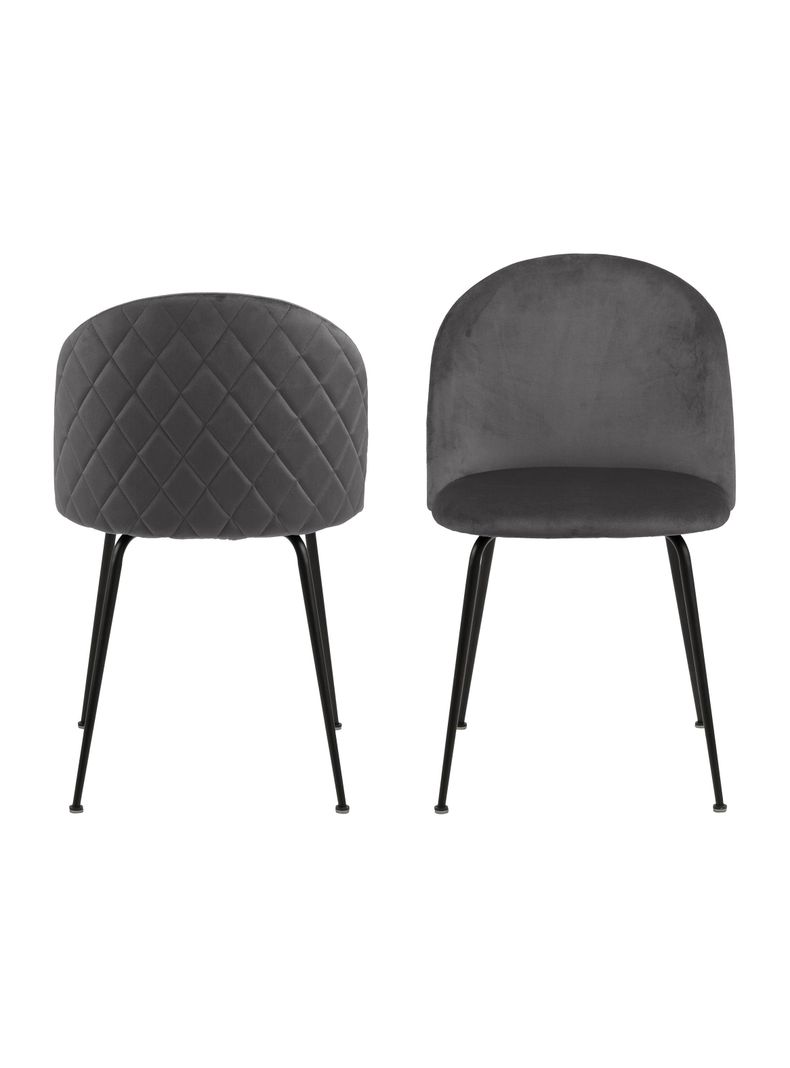 Silla De Comedor Dagmar Gris Set De 2 Unidades-5