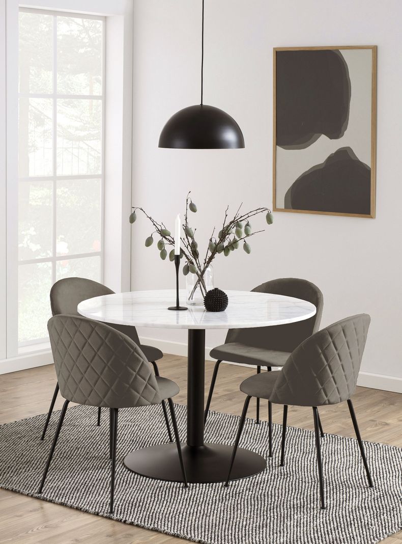 Silla De Comedor Dagmar Gris Set De 2 Unidades-3