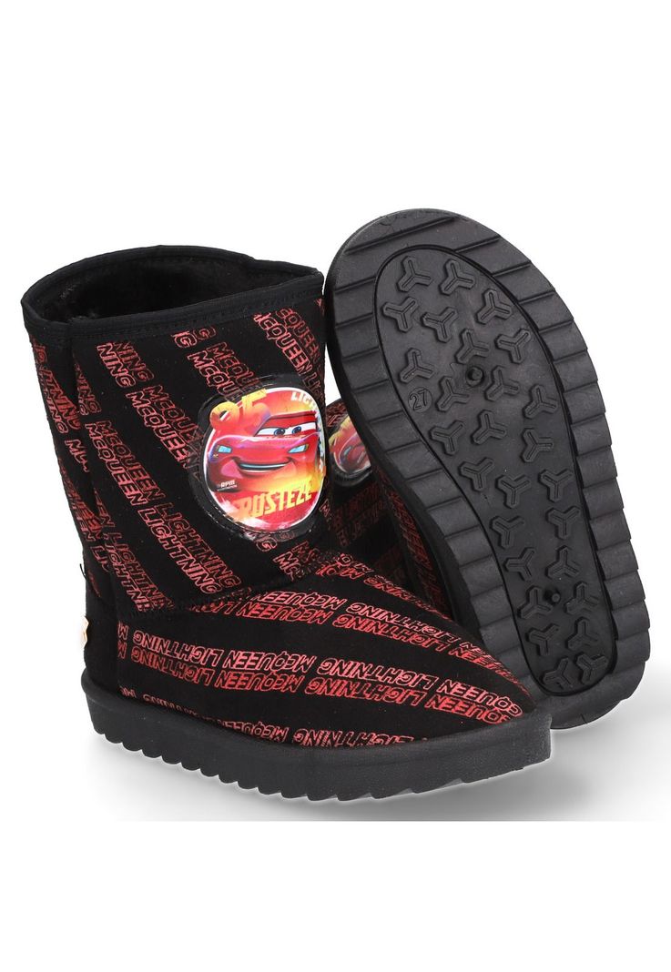 BOTA CAÑA ALTA INFANTIL NEGRO CARS-3