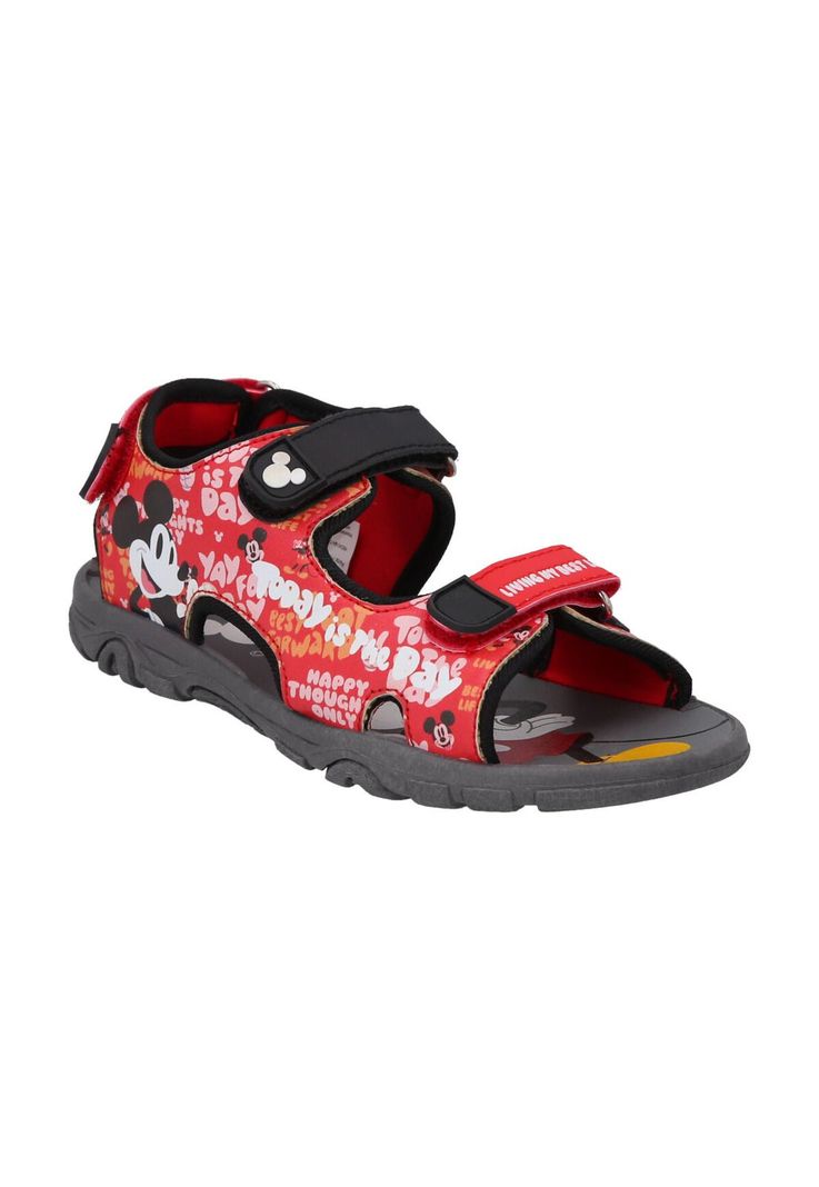 SANDALIA OUTDOOR MICKEY MOUSE ROJO-2
