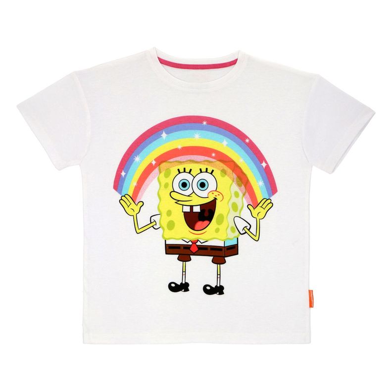 Polera Teens Bob Esponja Arcoíris