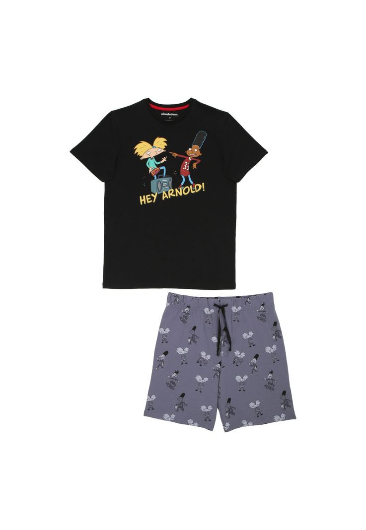 Pijama Hombre Nickelodeon HEY ARNOLD Negro-0