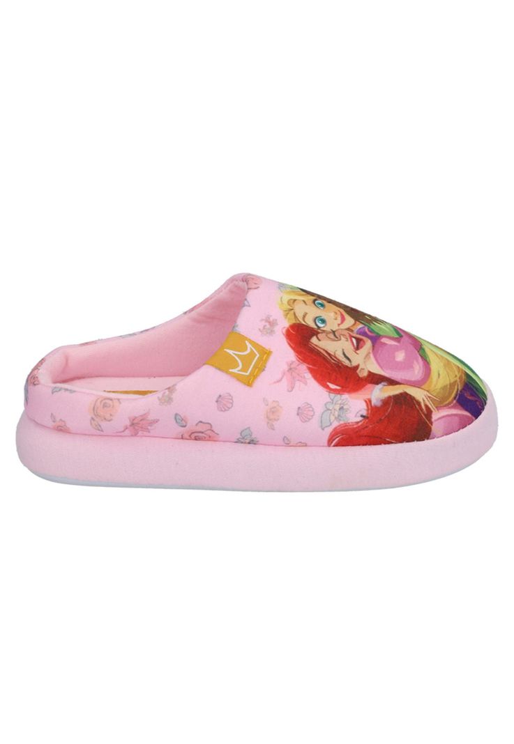 Pantufla encaje niña Princesas rosado-0