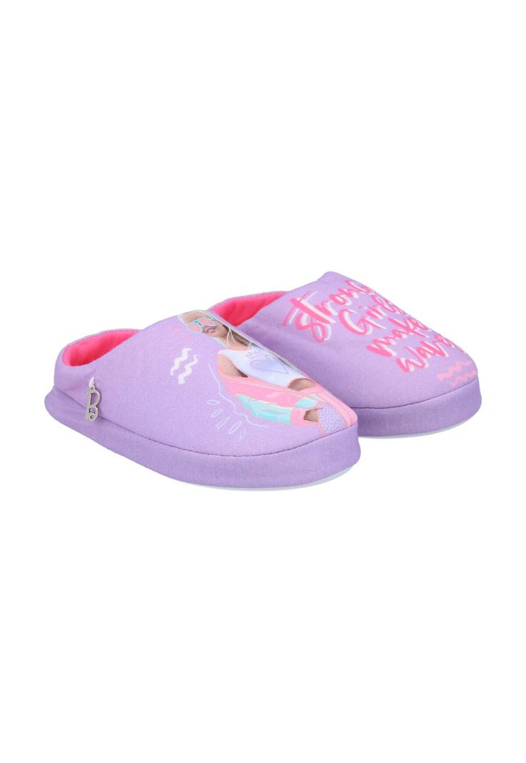 PANTUFLA NIÑA BARBIE VIOLETA-0