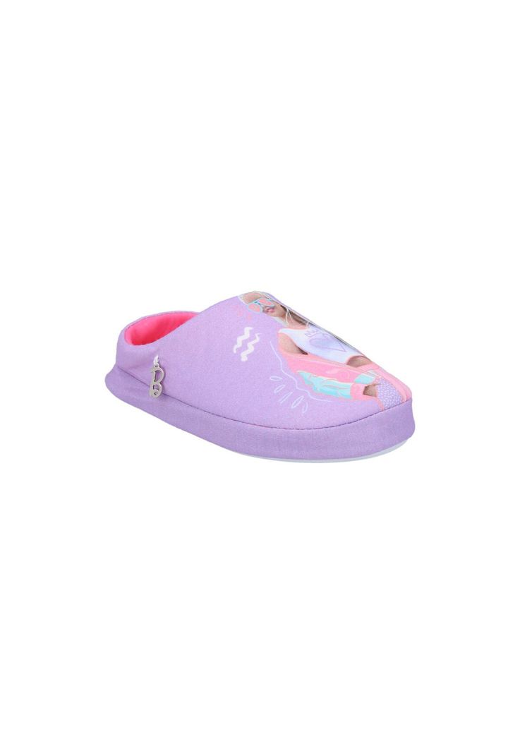 PANTUFLA NIÑA BARBIE VIOLETA-1