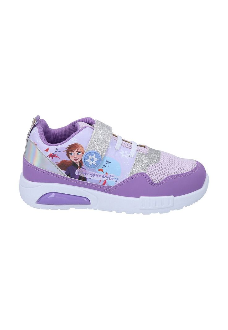 ZAPATILLA DEPORTIVA CON LUCES FROZEN MORADO-2