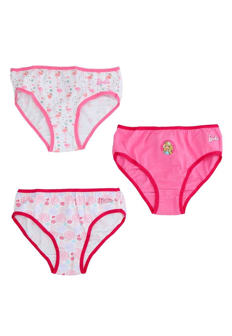 Calzones Infantil Niña Pack 3 Unidades Barbie-0