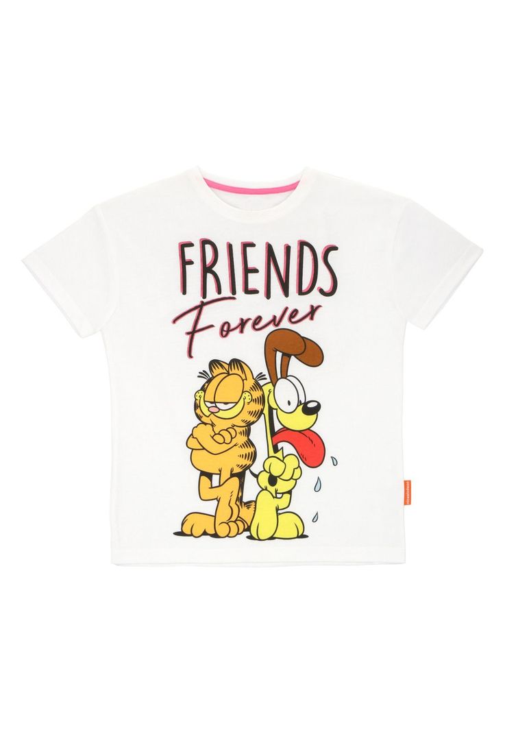 POLERA MANGA CORTA GARFIELD BLANCO-1
