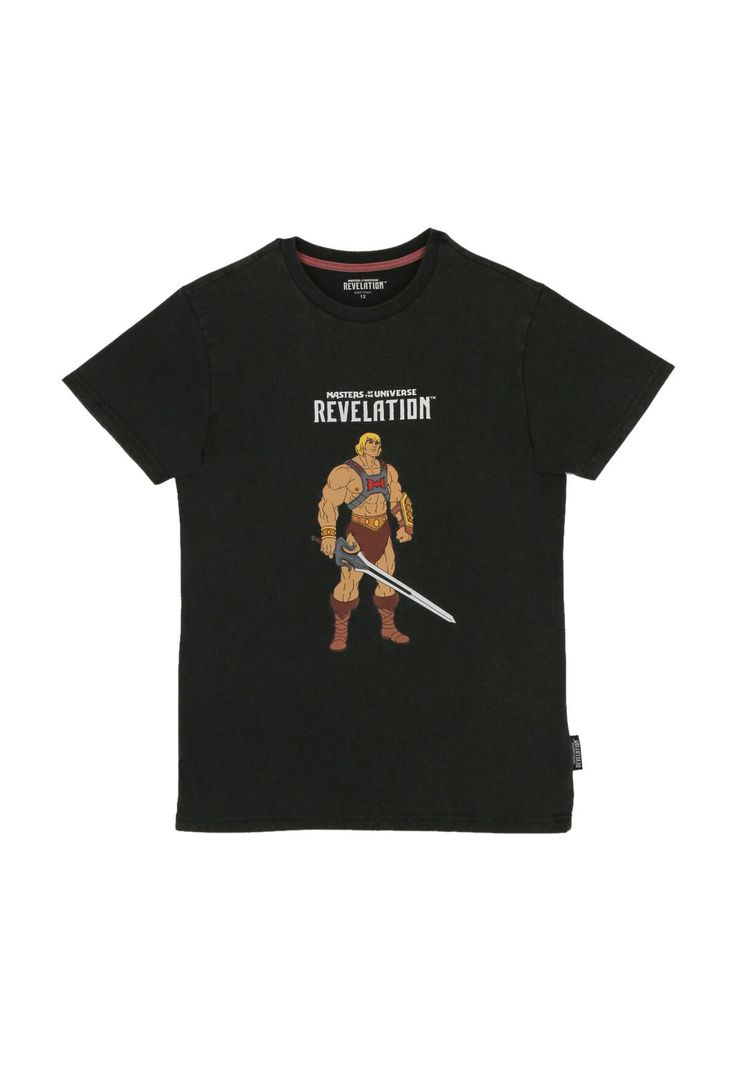 POLERA MANGA CORTA HE-MAN ACID WASH-0