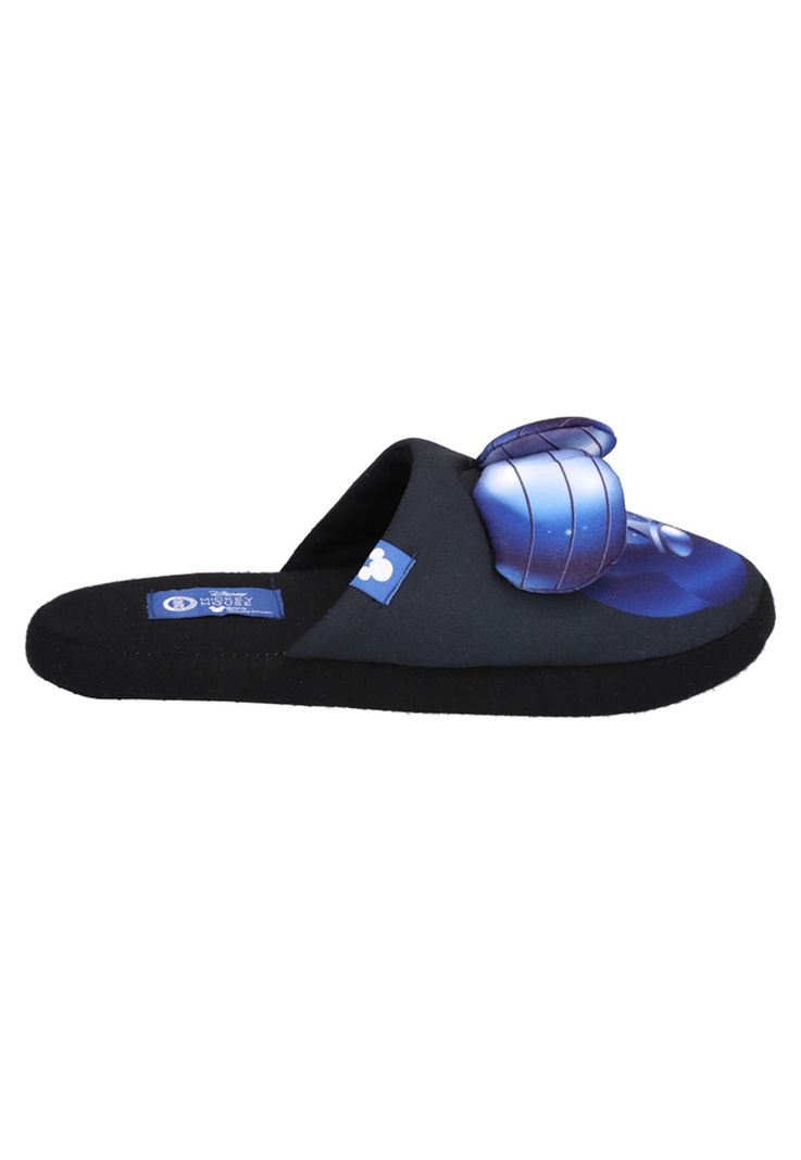 PANTUFLA 3D NEGRO MICKEY MOUSE-0