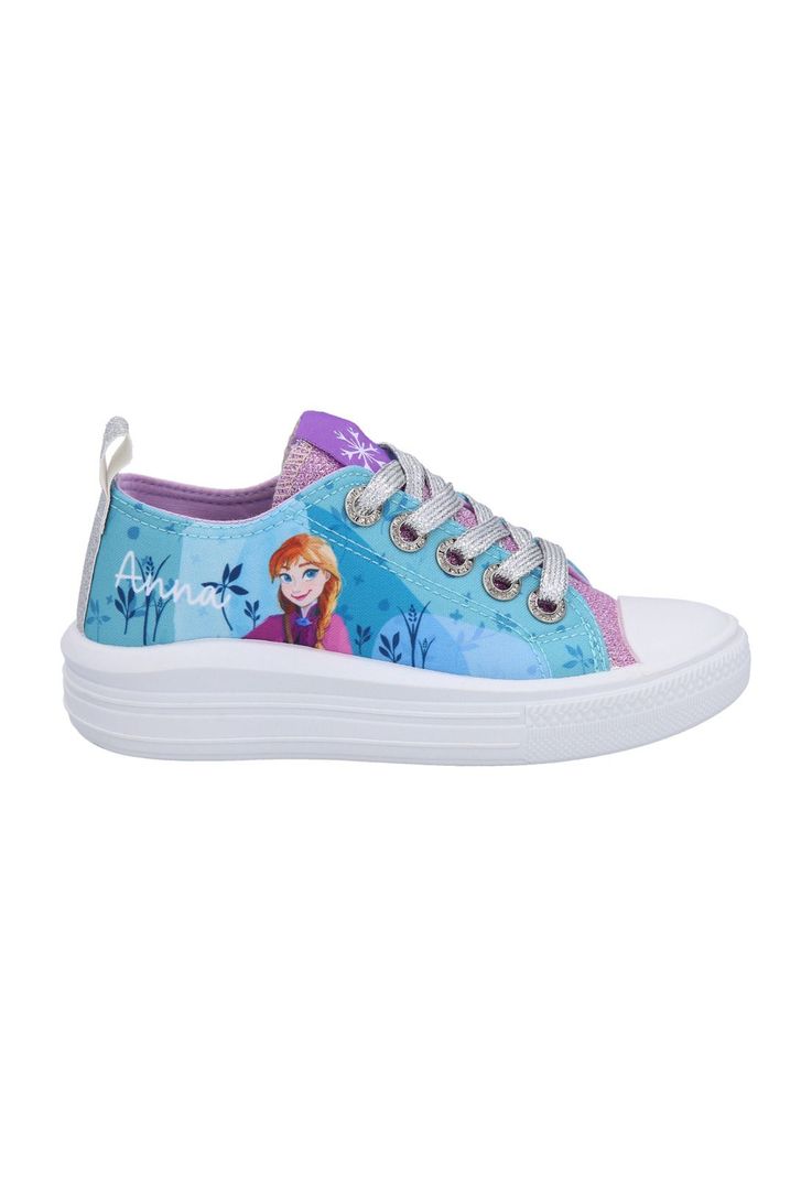 ZAPATILLA LONA BAJA FROZEN CELESTE-0