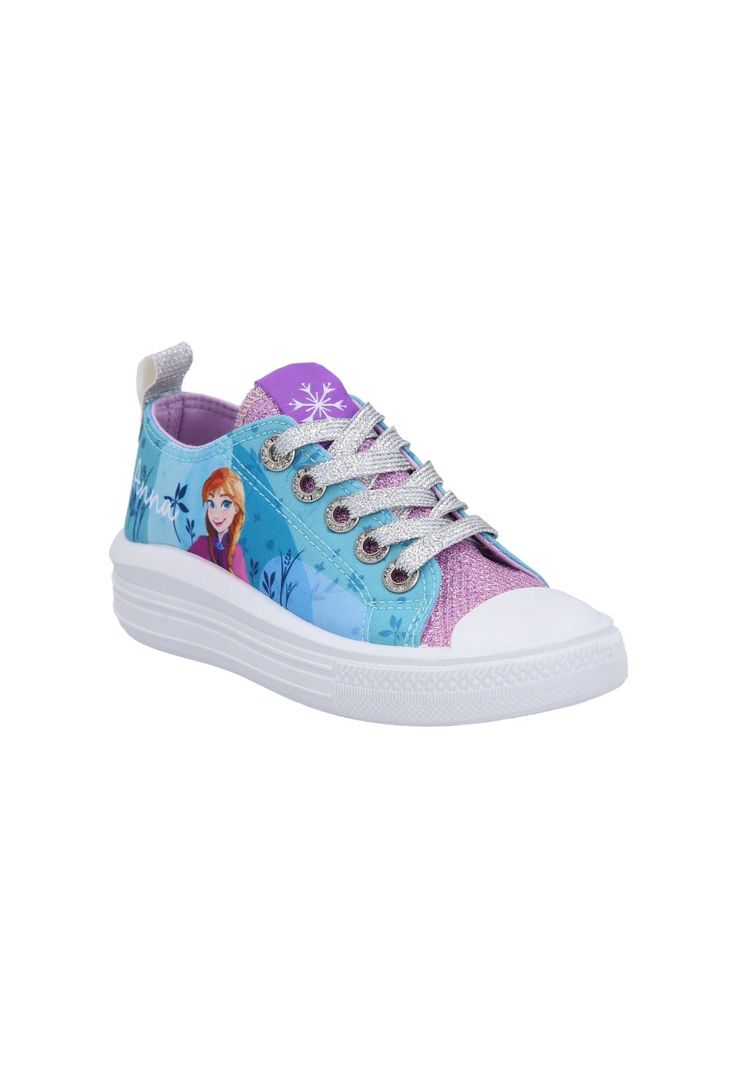 ZAPATILLA LONA BAJA FROZEN CELESTE-1