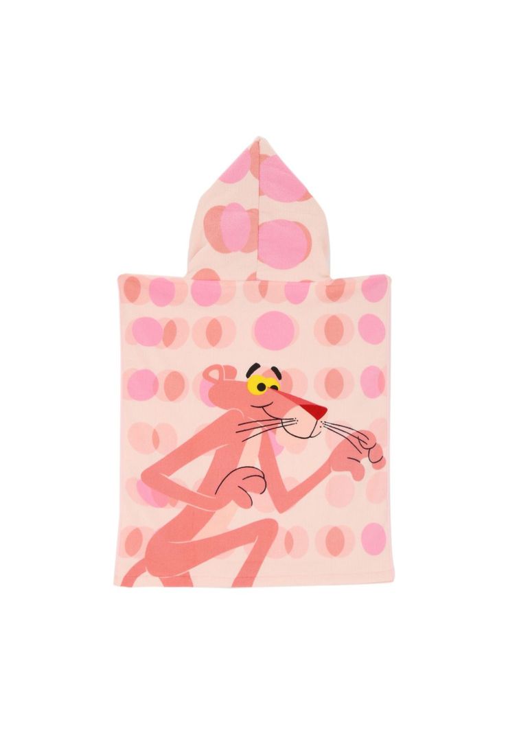 PONCHO DE TOALLA PINK PANTHER-1