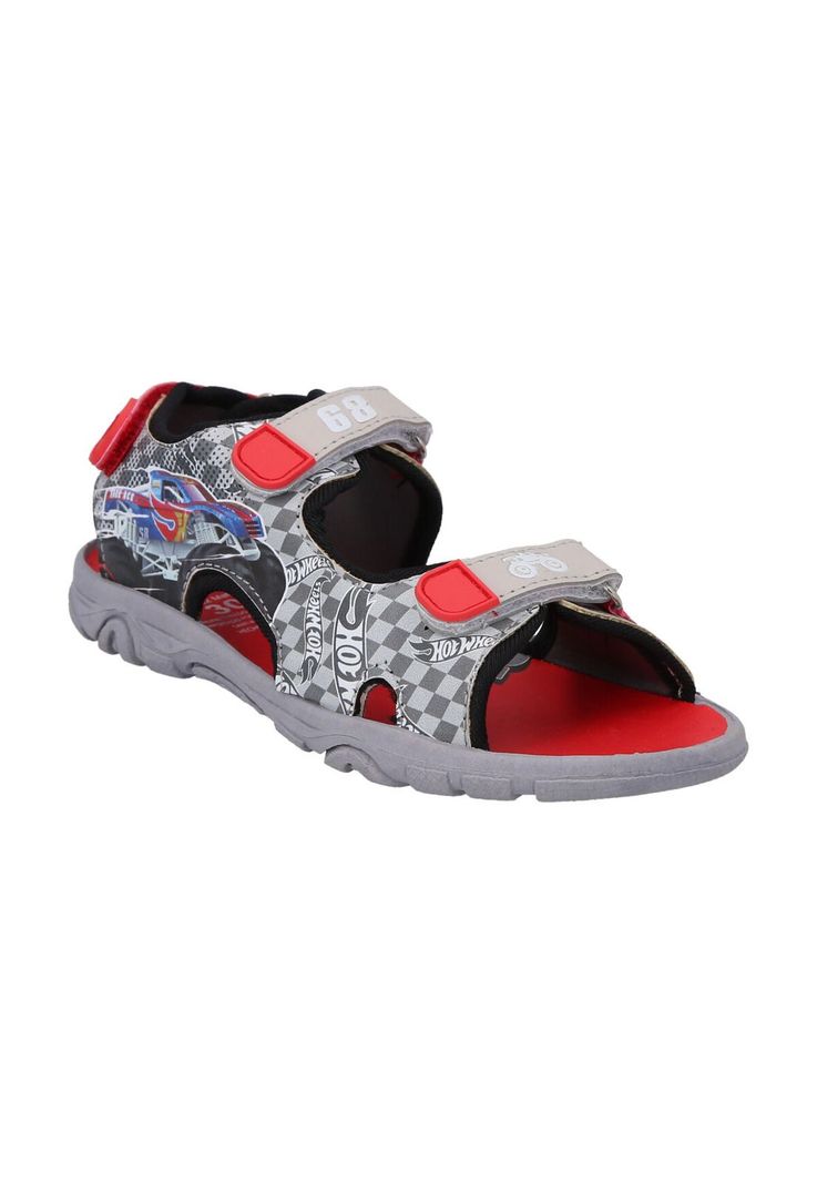 SANDALIA OUTDOOR HOTWHEELS GRIS-1
