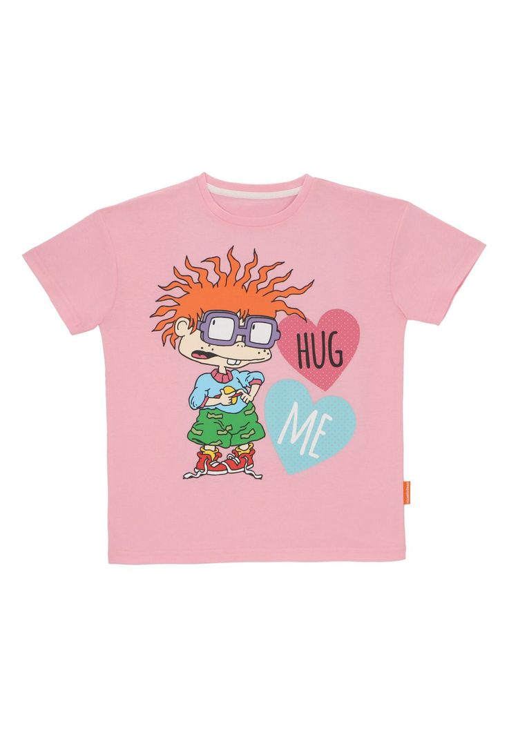 POLERA MANGA CORTA RUGRATS ROSADO-1
