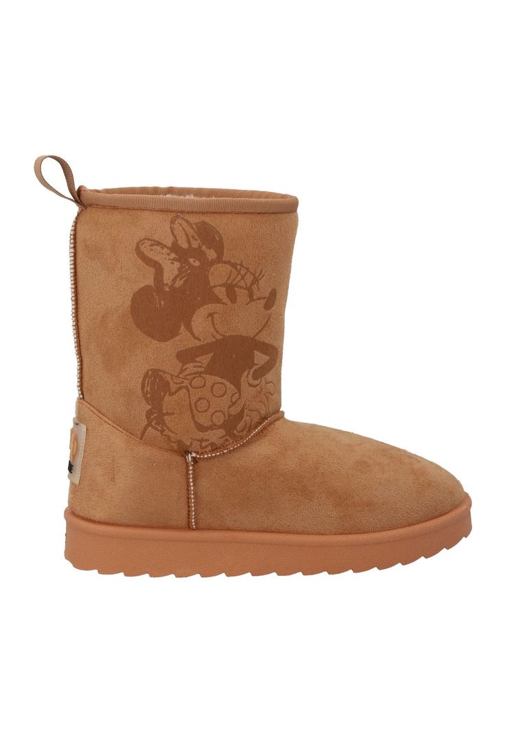 Bota Alta Textil MINNIE MOUSE Camel-0