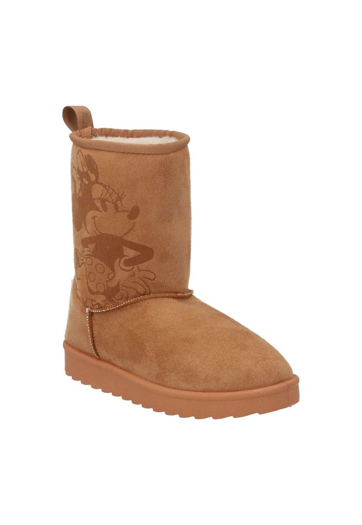 Bota Alta Textil MINNIE MOUSE Camel-1